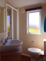 [Holiday hire caravan bathroom, Norfolk]