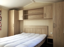 [Holiday hire caravan bedroom, Norfolk]